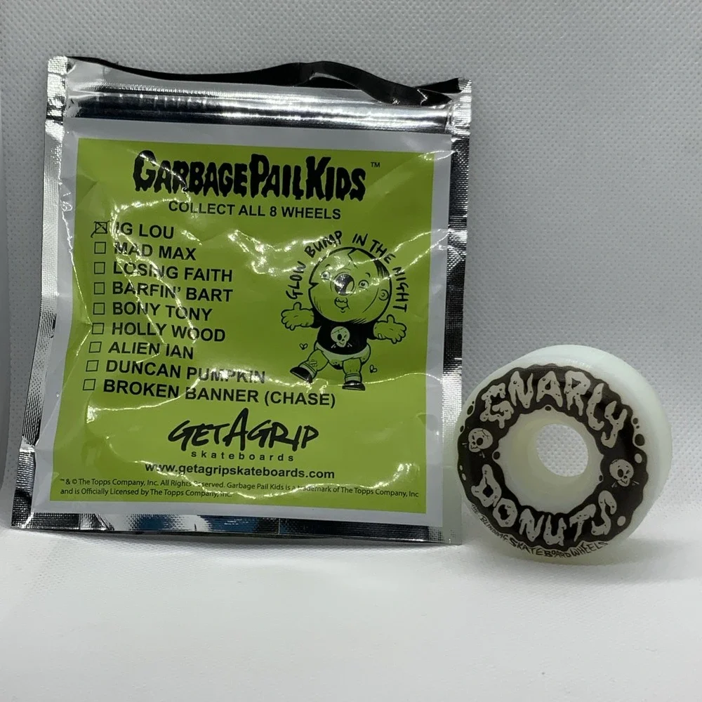 Garbage Pail Kids x Get A Grip S4 IG‎ LOU -Glow In Dark Skateboard Wheel GPK